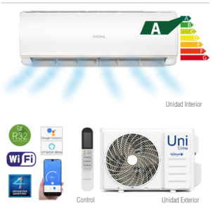 Aire Acondicionado UNICLIMA Inverter 18000 BTU WIFI